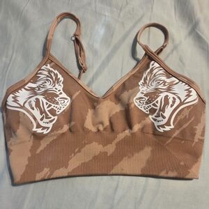 Darc Brown Camouflage Bra